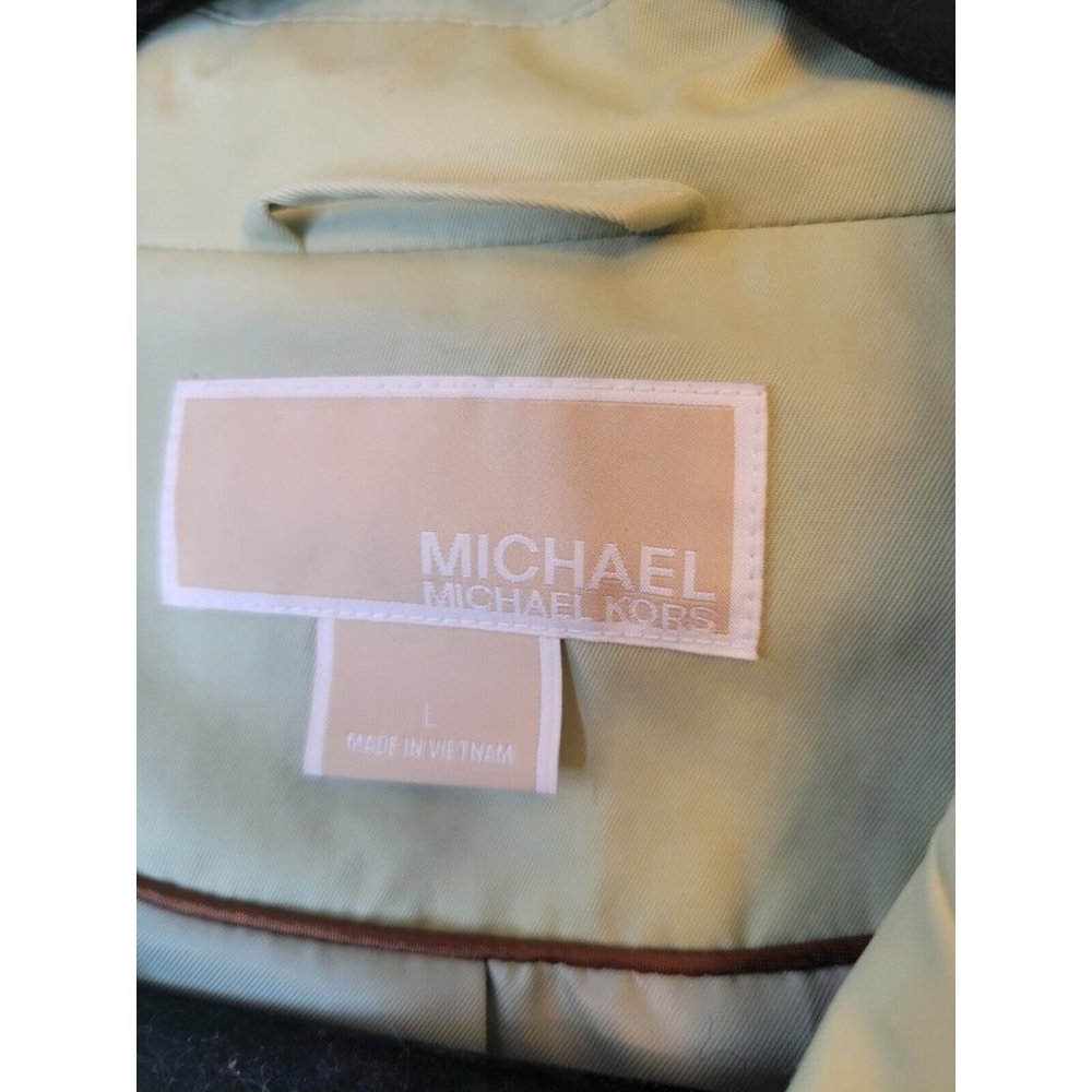 Michael Kors Trench Coat Womens Size L Mint Green GUC! - Picture 4 of 16
